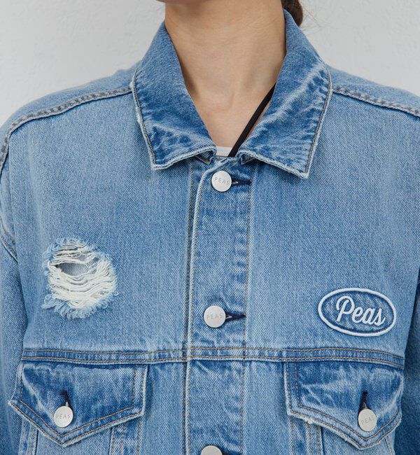  「【PEAS】オーバーGジャン」|ベスト・ジレ|