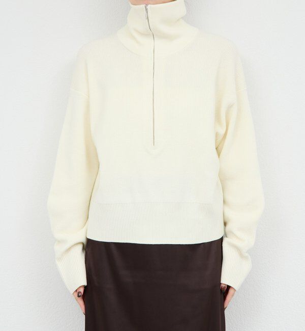  「ハーフジップニット」|ニット・セーター|