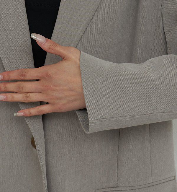  「【手洗い可】スリットスリーブジャケット」|テーラードジャケット|