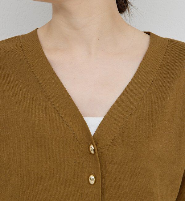  「【手洗い可】ペプラムニットカーデ」|ニット・セーター|