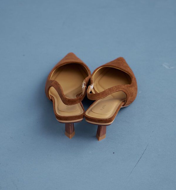  「フェイクスウェードミュール」|パンプス|