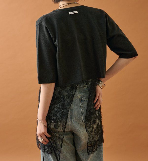  「シャギーレース タンクチュニック」|シャツ・ブラウス|