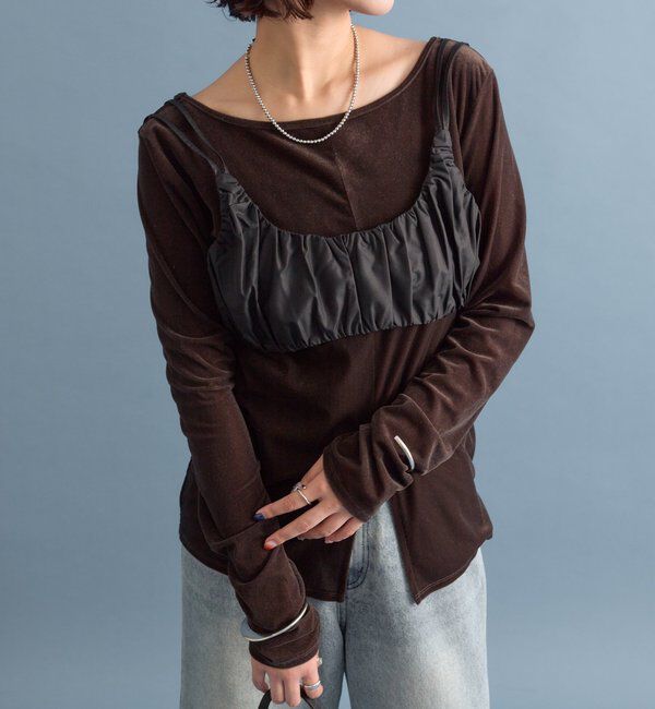  「ギャザービスチェ SETトップス」|Tシャツ・カットソー|