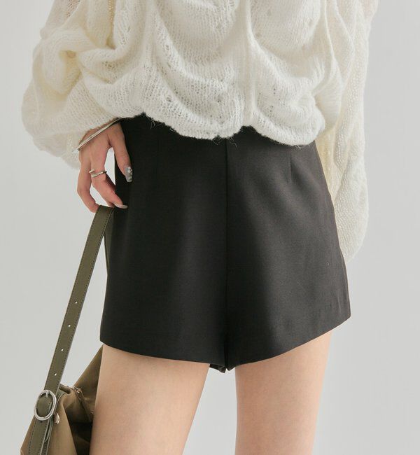  「マイクロショートパンツ」|チノ|ブラック