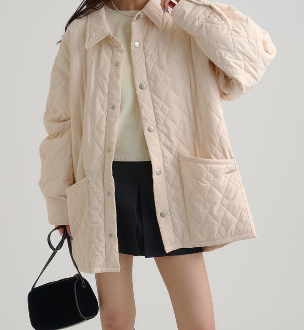  「襟付きキルティングジャケット」|その他|