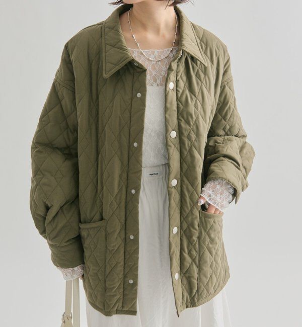  「襟付きキルティングジャケット」|その他|