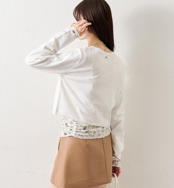  「チビボタン長袖カーディガン」|カーディガン|