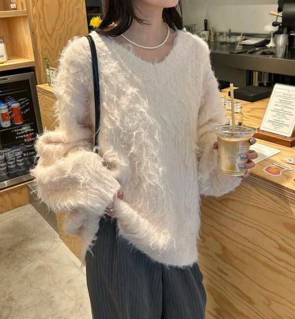  「ふわふわシャギーニット」|ニット・セーター|