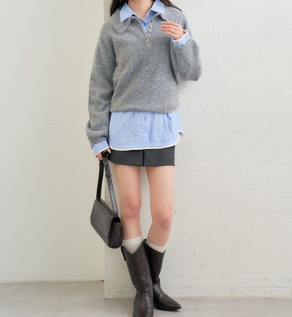  「ポケット刺繍ストライプシャツ」|シャツ・ブラウス|