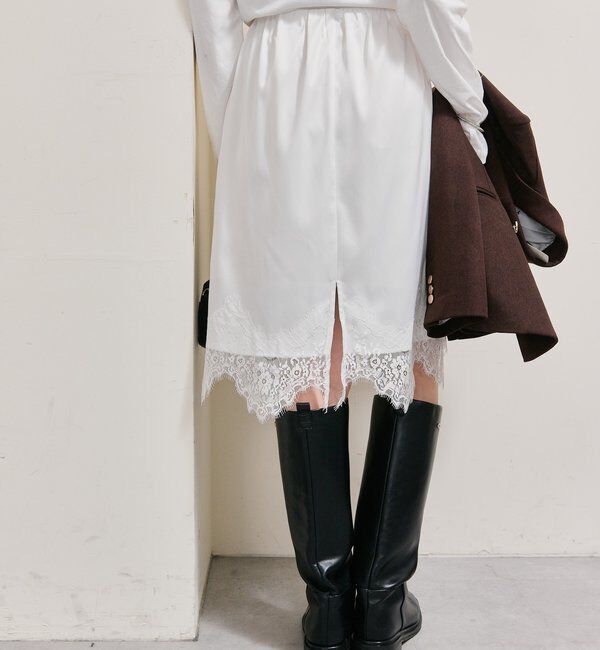  「裾レースマルチスカート」|スカート|