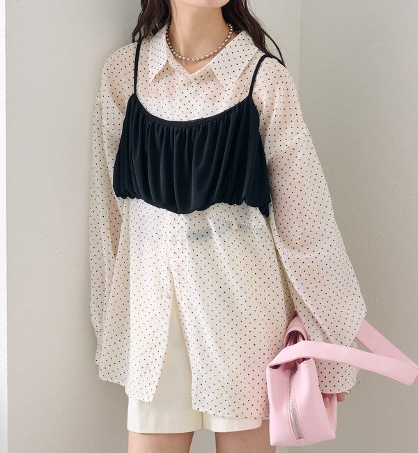  「シアーシャツビスチェSET」|シャツ・ブラウス|