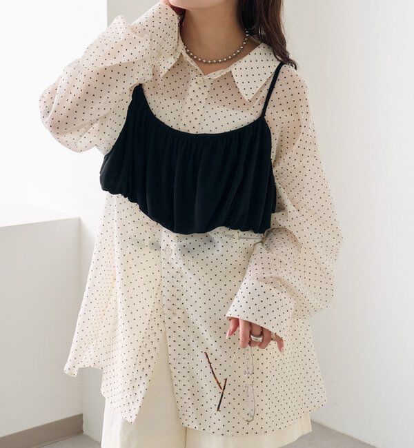  「シアーシャツビスチェSET」|シャツ・ブラウス|