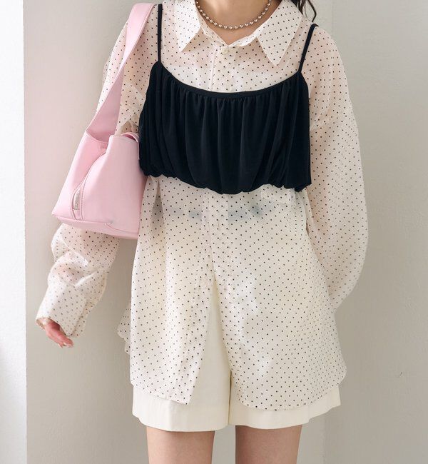  「シアーシャツビスチェSET」|シャツ・ブラウス|