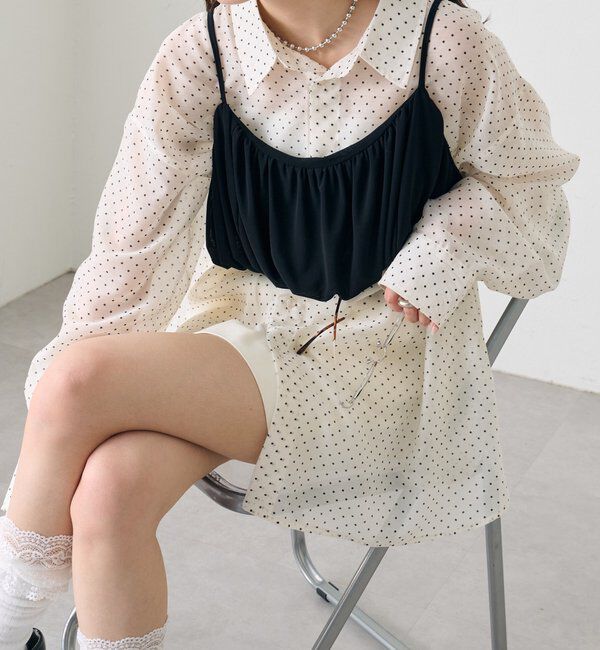  「シアーシャツビスチェSET」|シャツ・ブラウス|