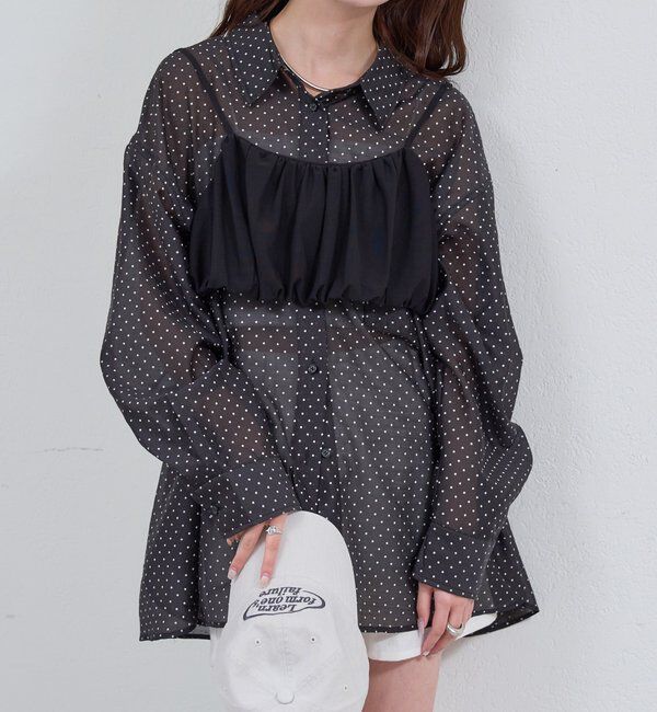  「シアーシャツビスチェSET」|シャツ・ブラウス|