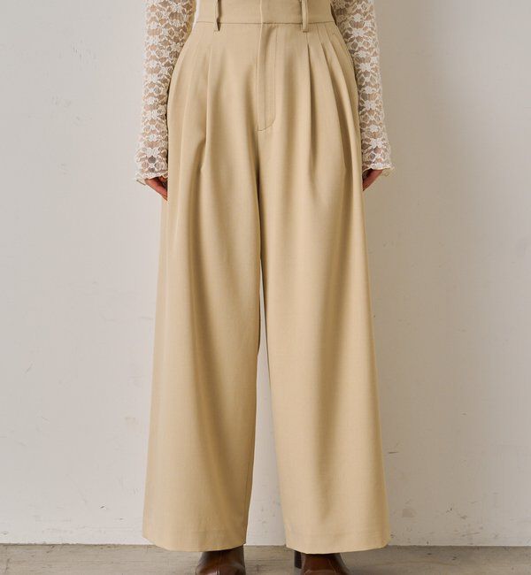  「3タックワイドパンツ」|チノ|