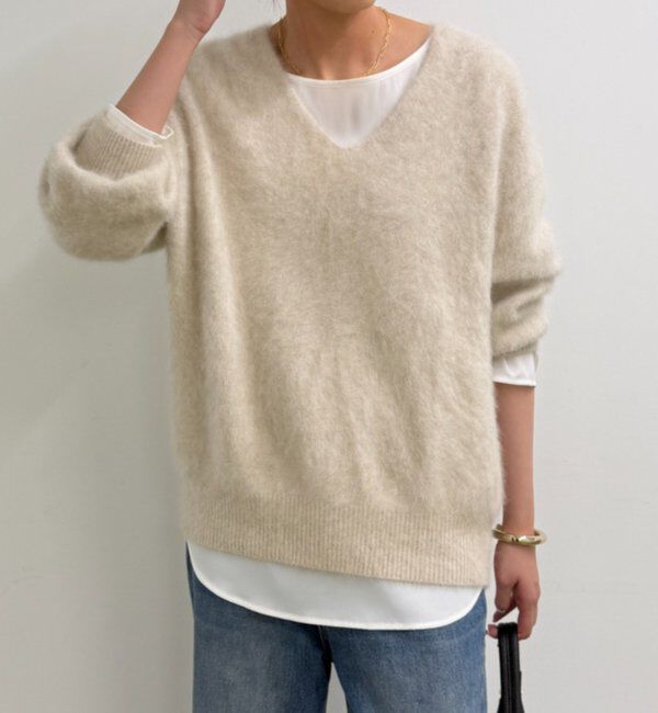  「FURカシミヤVニット」|ニット・セーター|