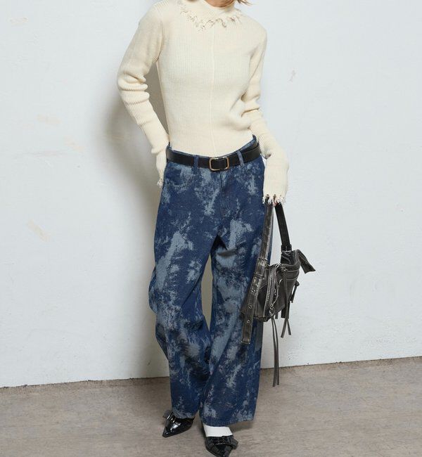  「アソート柄ローライズデニム」|デニム|