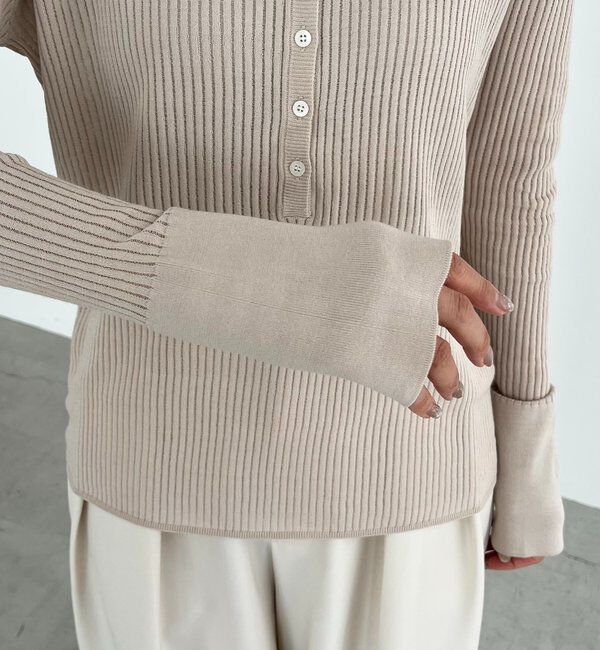  「〈C.L〉シアーヘンリーニット」|ニット・セーター|