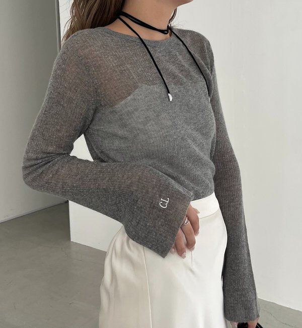  「〈C.L〉カシミアウールフレアスリーブニット」|ニット・セーター|