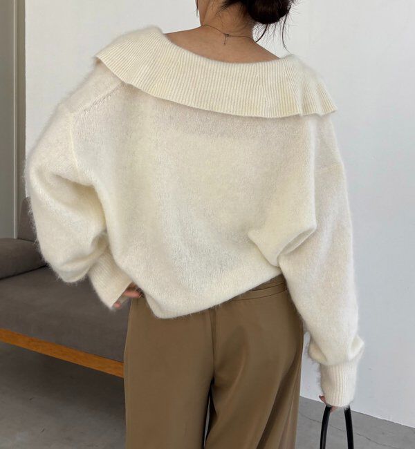  「【上質な着心地】WOOL100ミンクタッチカーディガン」|カーディガン|