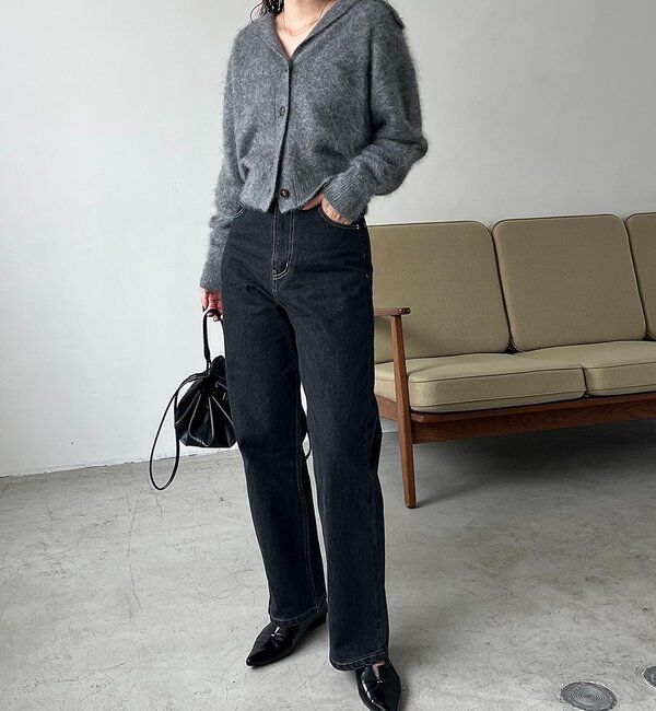  「【上質な着心地】WOOL100ミンクタッチカーディガン」|カーディガン|