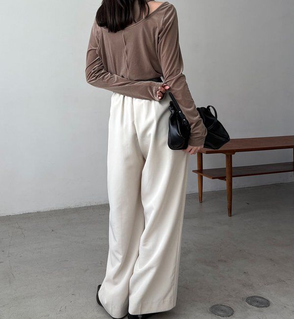  「レイヤードベロアTシャツ」|Tシャツ・カットソー|