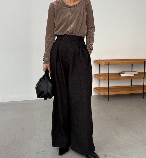  「レイヤードベロアTシャツ」|Tシャツ・カットソー|