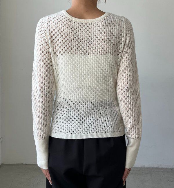  「起毛レースプルオーバー」|ニット・セーター|