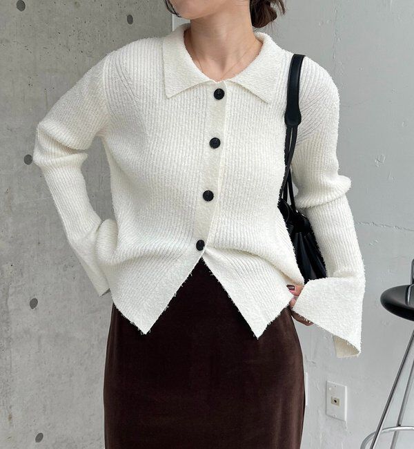  「ビアードカラーニット」|カーディガン|