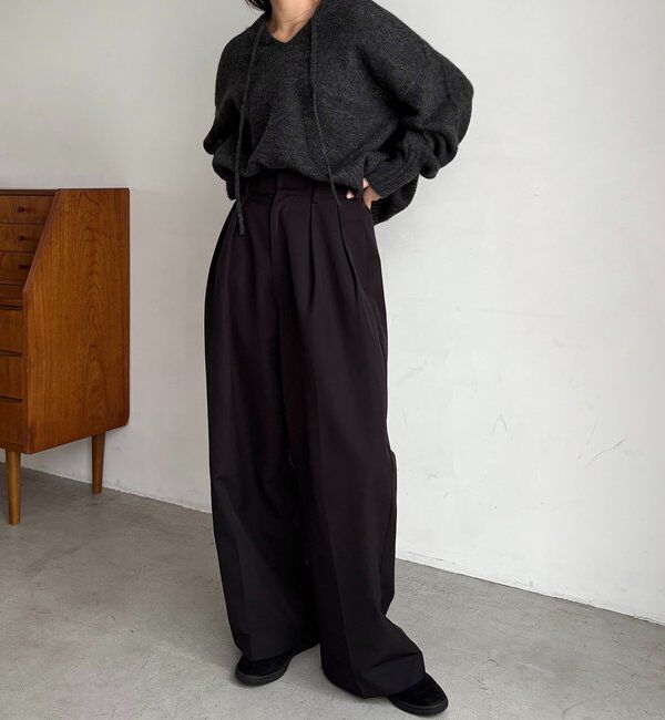  「【前後2WAY】もちふわ2WAYスキッパーニット」|ニット・セーター|