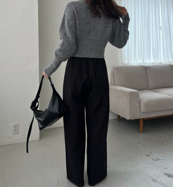  「裾ジップラメプルオーバー」|ニット・セーター|