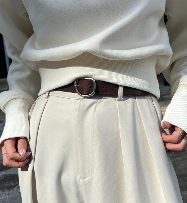  「ニュアンスバックルスリムベルト」|ベルト|