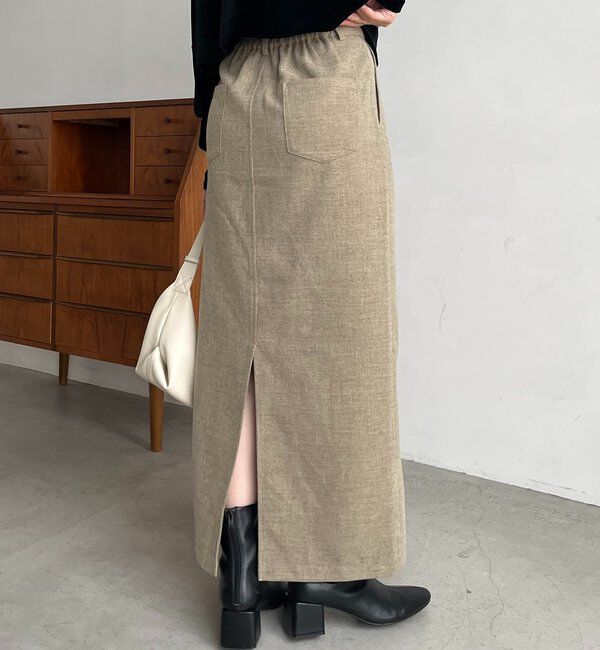  「ピーチタッチIラインスカート」|スカート|