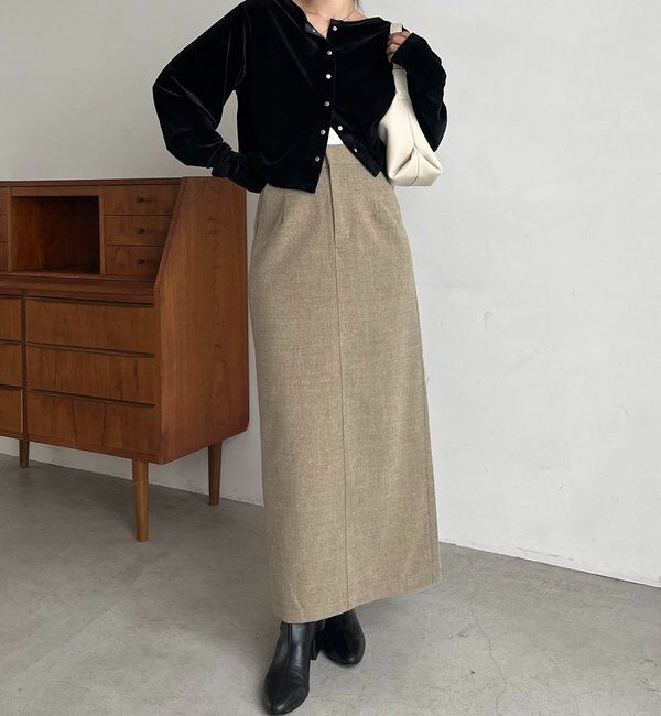  「ピーチタッチIラインスカート」|スカート|