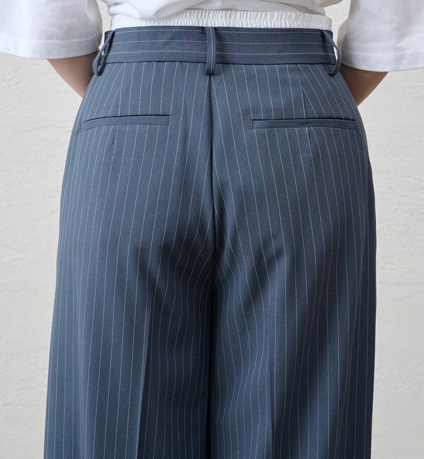  「ストライプウエストデザインパンツ」|チノ|