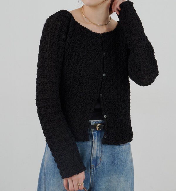  「2WAYシャーリングブラウス」|シャツ・ブラウス|ブラック