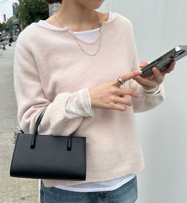  「ファーウールキーネックニット」|ニット・セーター|