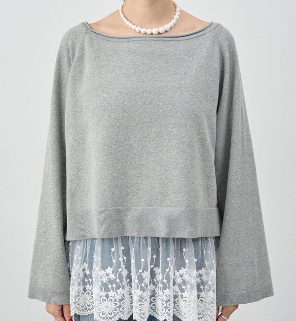  「クロップドルーズニット」|ニット・セーター|