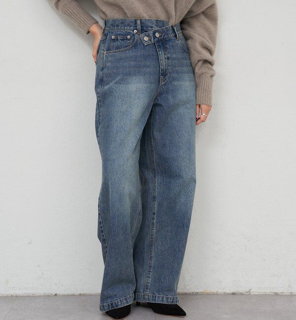 「ウエストデザインデニム」|デニム|