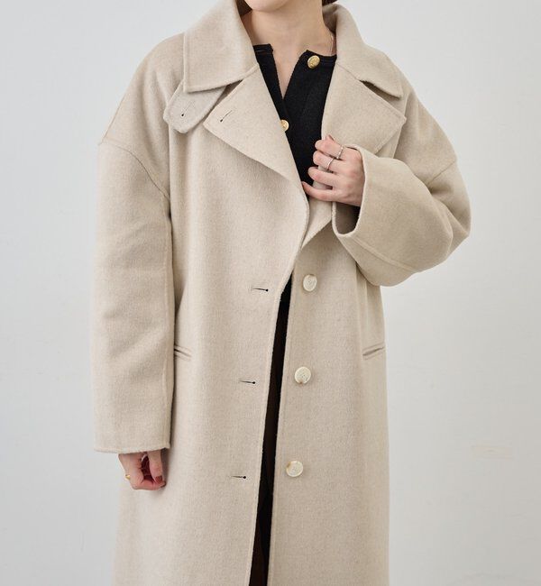  「ビッグカラーリバーロングコート」|その他|