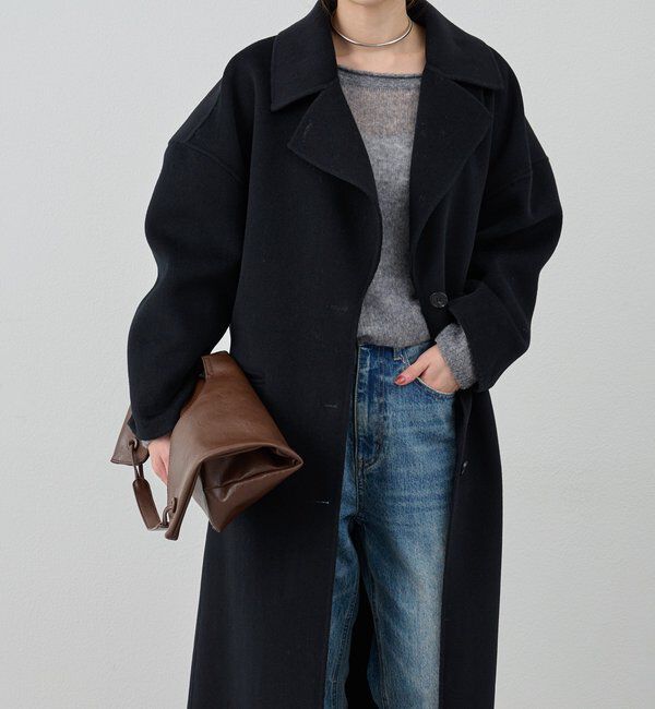  「ビッグカラーリバーロングコート」|その他|