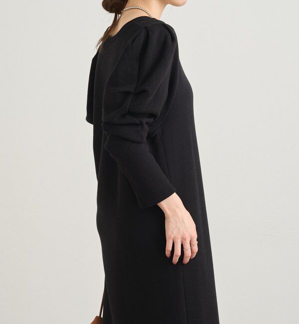  「パフスリーブスウェットワンピース」|ワンピース|