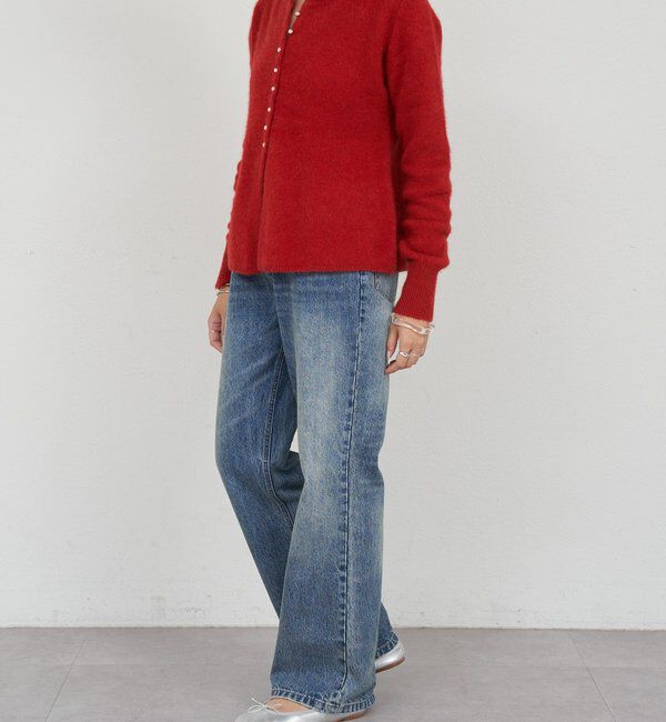  「ラクーンペプラムカーディガン」|カーディガン|