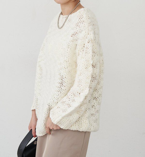  「テクスチャーオーバーニット」|パーカー|