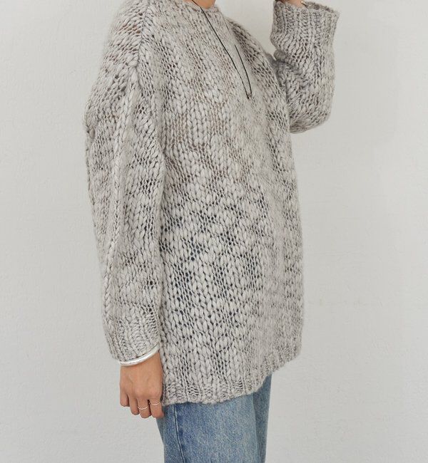  「テクスチャーオーバーニット」|パーカー|