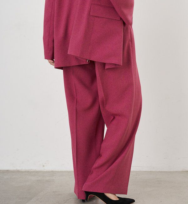  「【セットアップ対応】トロタックワイドパンツ」|チノ|