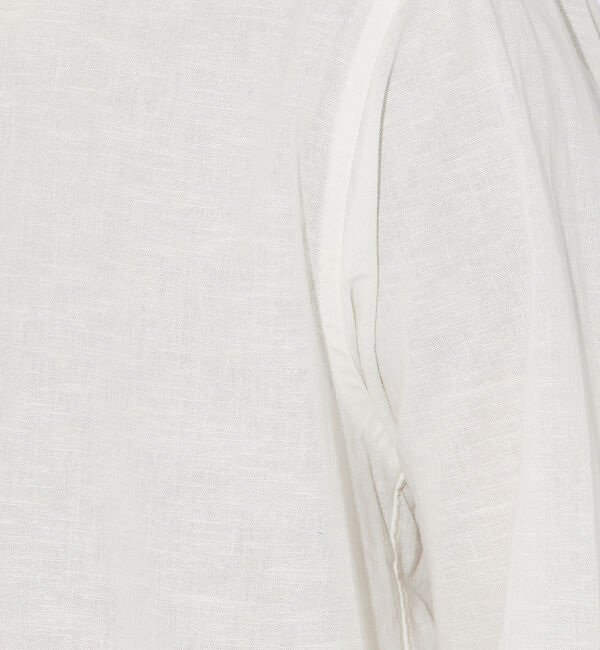 ABAHOUSE「コットンリネン 比翼 プルオーバーシャツ」|シャツ・ブラウス|