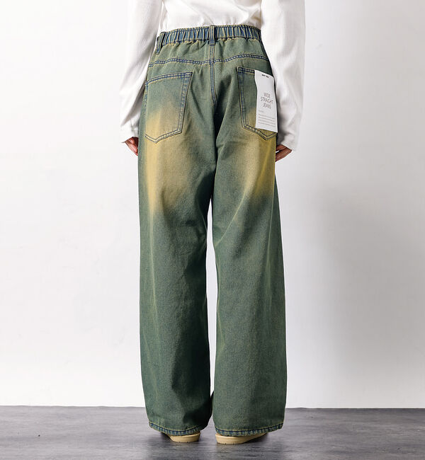 ABAHOUSE「SLUB DENIM BAGGY PANTS /スラブ デニム バギー パンツ/」|デニム|