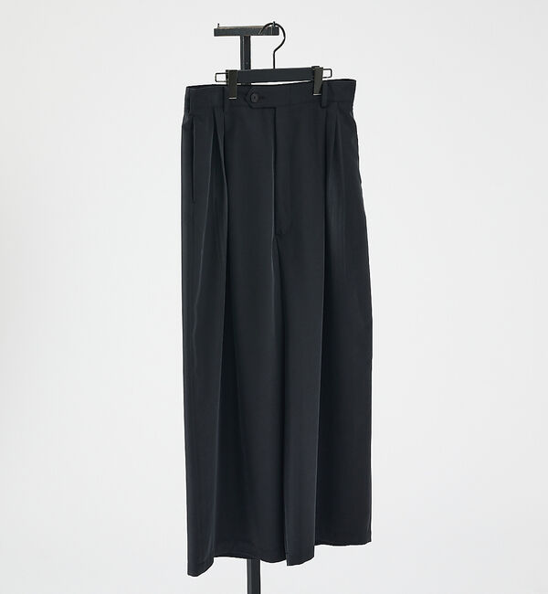 ABAHOUSE「セットアップ対応【i`m here/アイムヒアー】 ワイドパンツ / Drawi」|その他|ブラック